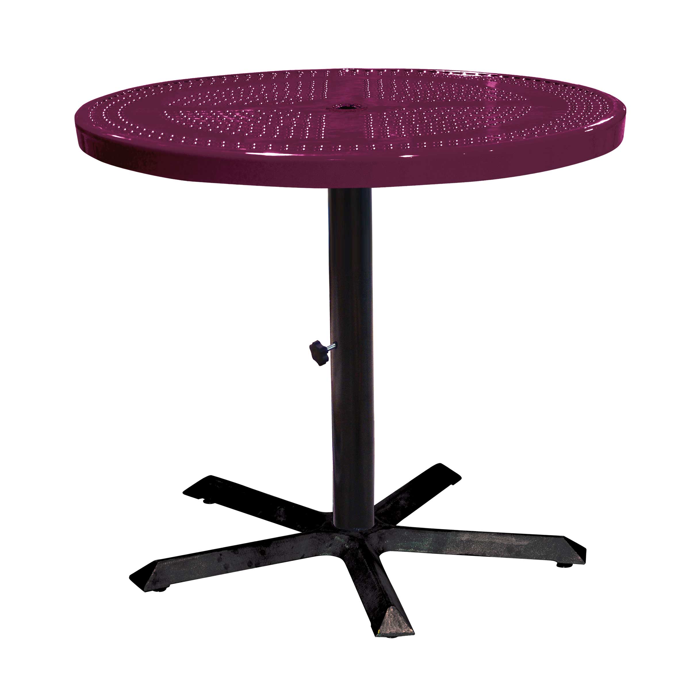 36˝ Round Perforated Pedestal Table – LeisureCraft®