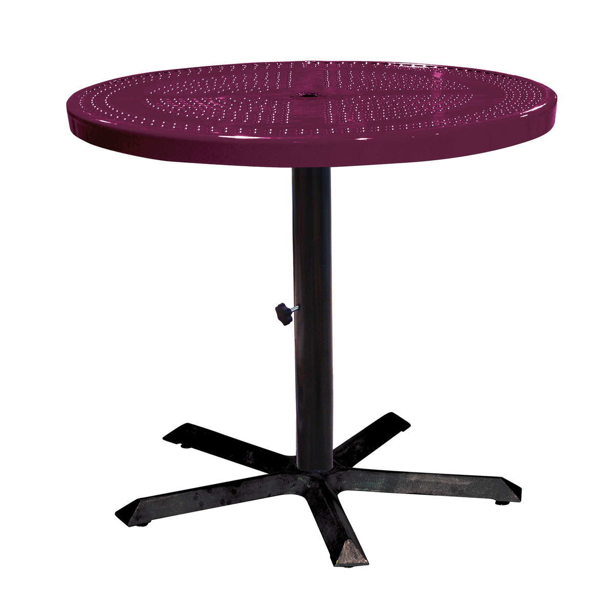36˝ Round Perforated Pedestal Table – LeisureCraft®