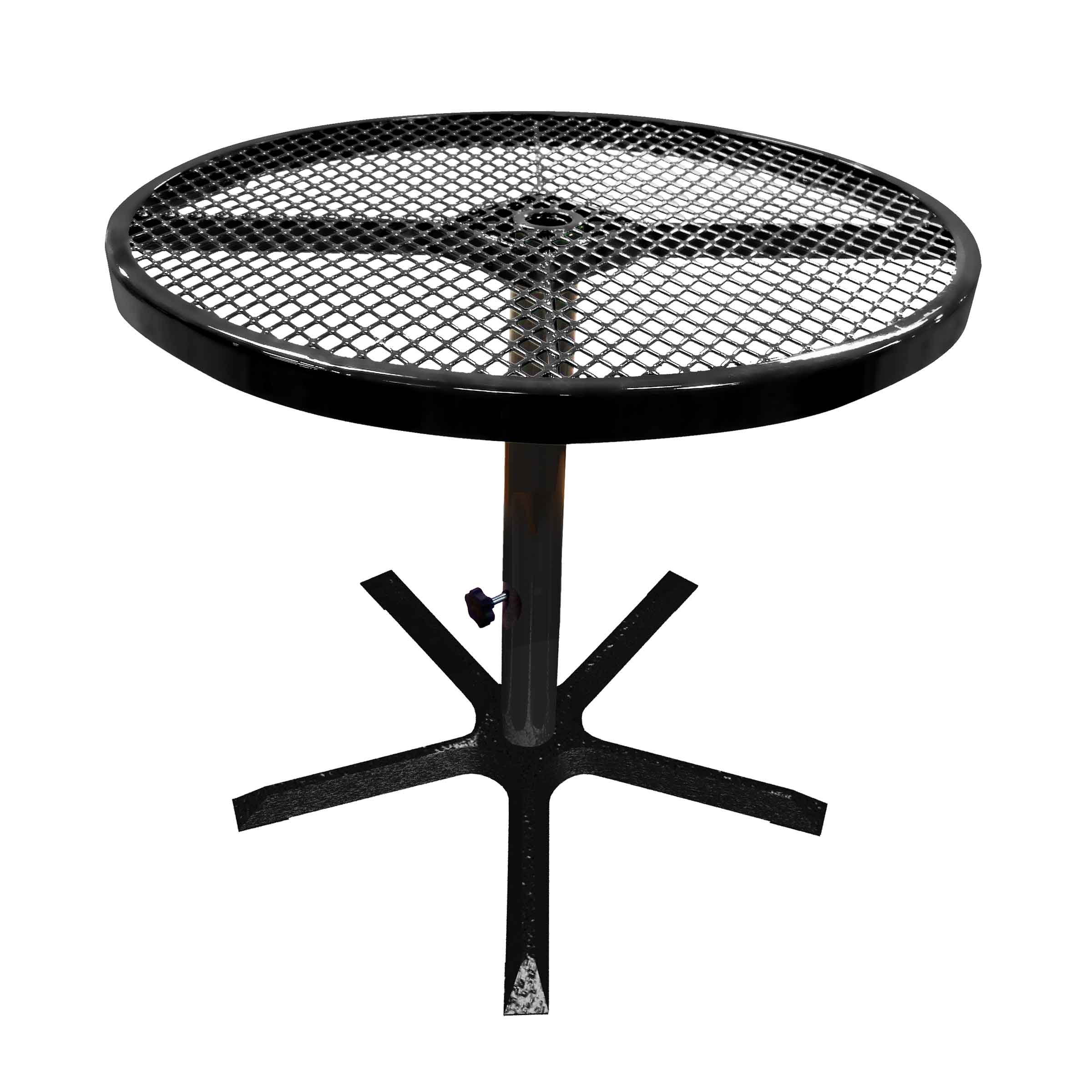auvil PATIO 36 TABLE Standard アイアンテーブル 36˝ Round Expanded Pedestal Table – LeisureCraft®