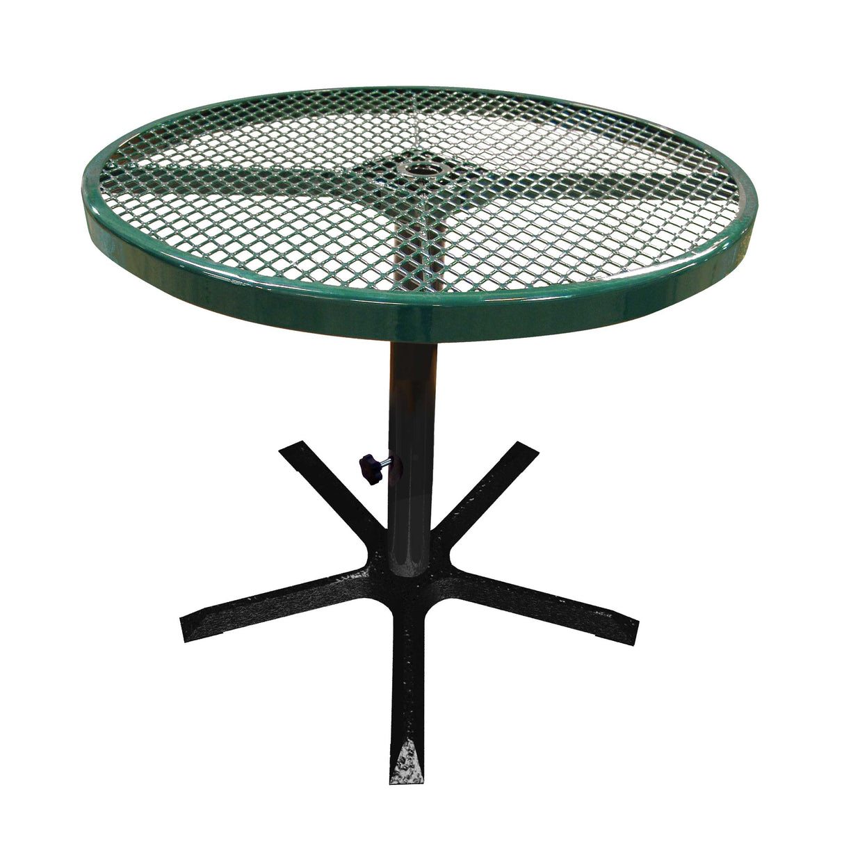 36TABX30 36 inch round expanded pedestal table 30 inches high - green