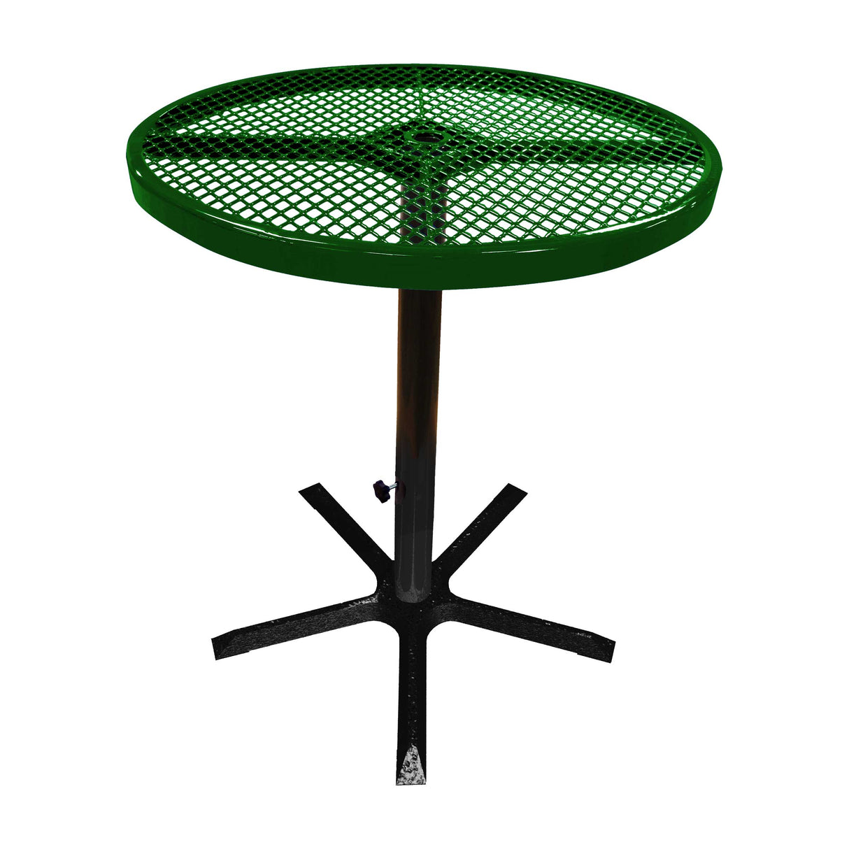 36TABX40 36 inch round expanded pedestal table 40 inches high - green