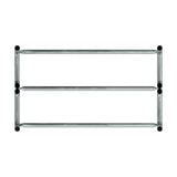 5 ft long bike rack of galvanized steel tubing - double sided in top view