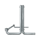 5 ft long bike rack of galvanized steel tubing - single sided in side view