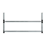 5 ft long bike rack of galvanized steel tubing - single sided in top view