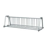 8 ft long A-shaped bike rack of galvanized steel tubing - double sided in 3/4 view