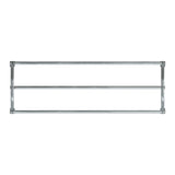 8 ft long A-shaped bike rack of galvanized steel tubing - double sided in top view