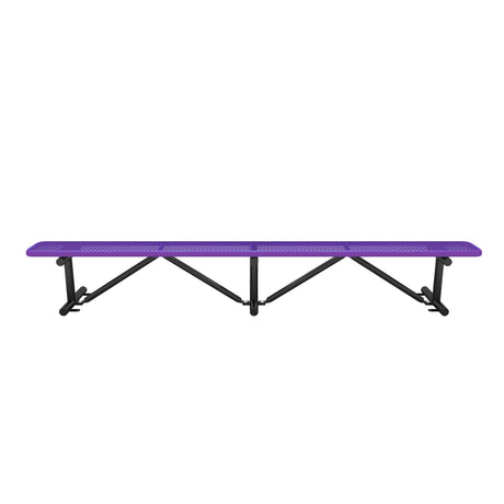 Expanded Metal Stadium Bench Without Back - surface mount