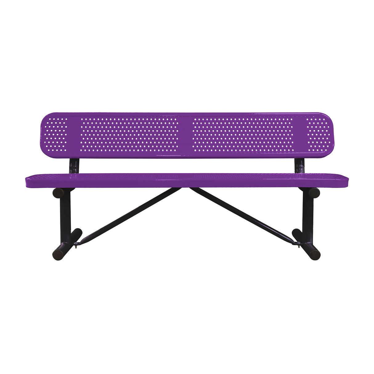 Standard Perforated Bench With Back