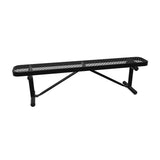 Expanded Metal Bench Without Back - Portable Mount