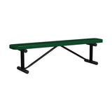 Expanded Metal Bench Without Back - Portable Mount