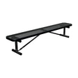 8 ft. players bench in black thermoplastic seat with portable legs
