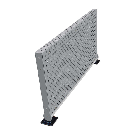 30" high guard rail with dual fascia - gray