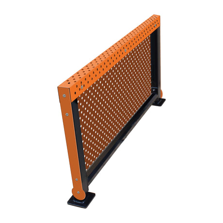 30" high guard rail with single fascia - orange