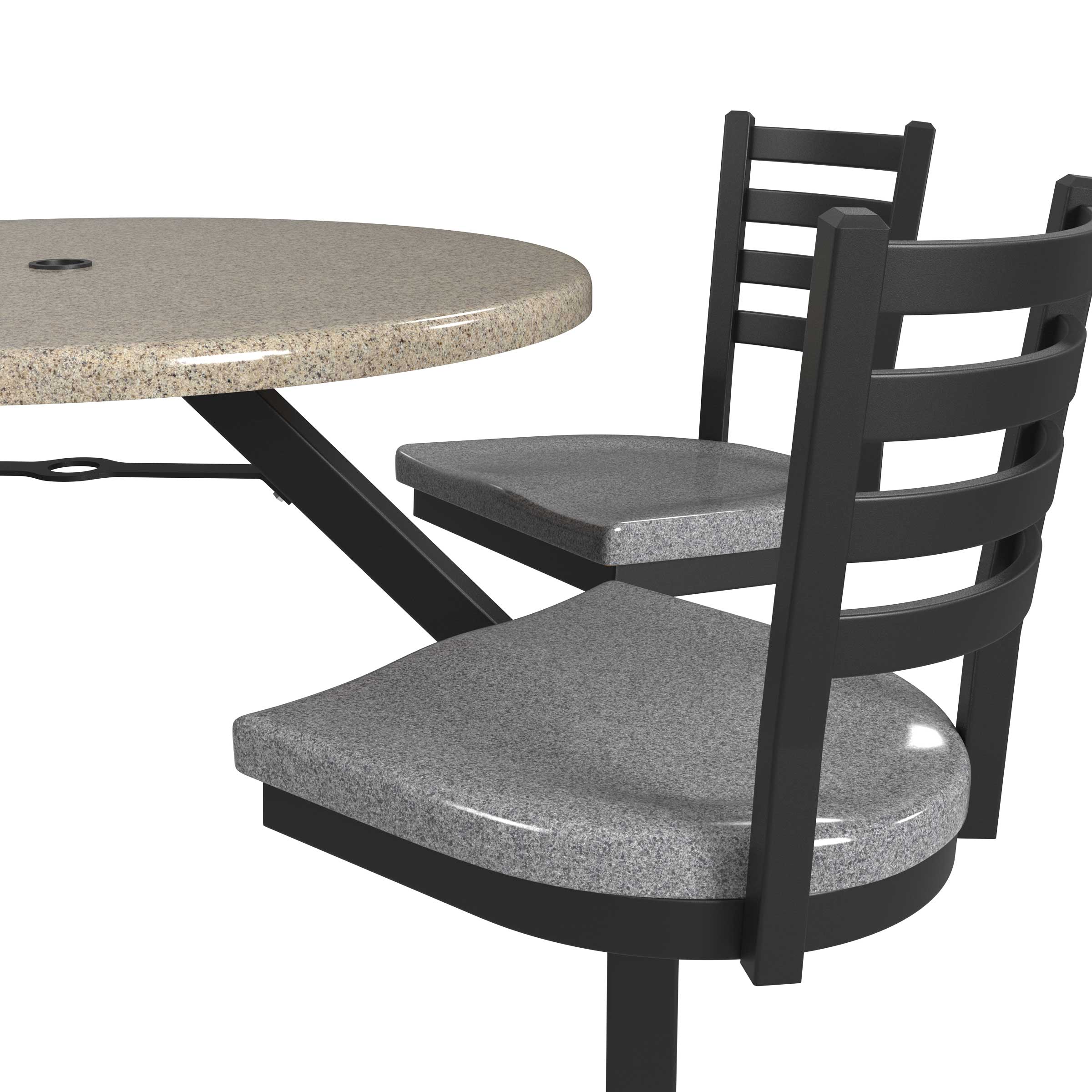 36˝ Round 4-Seat Covey Fiberglass Table – LeisureCraft®