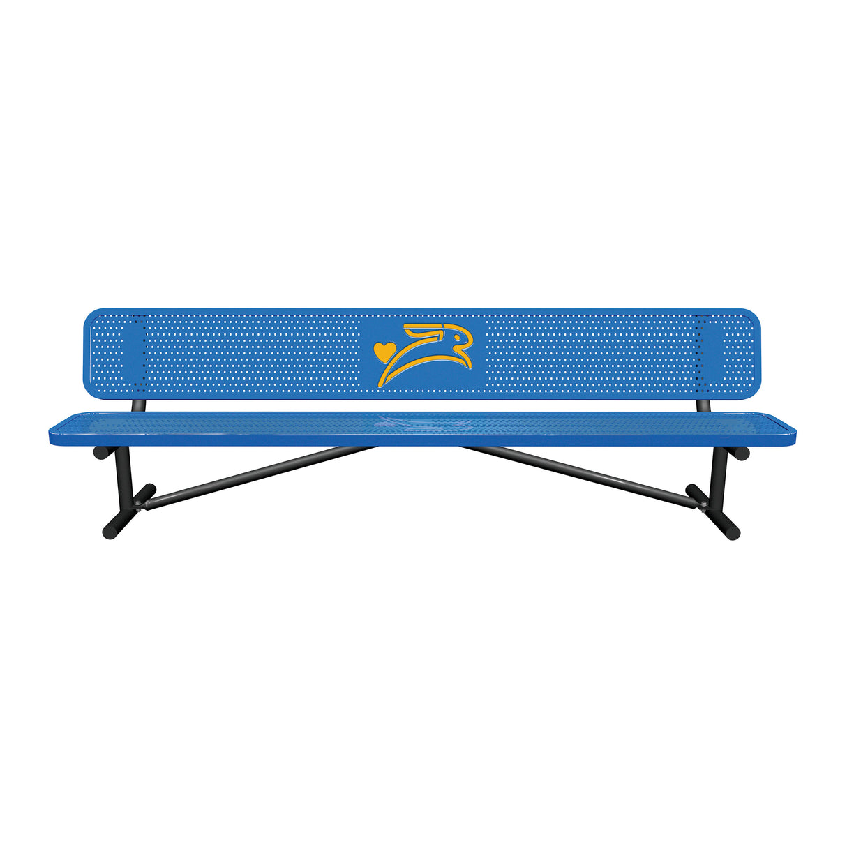 Personalized Multicolor Perforated Player’s Bench
