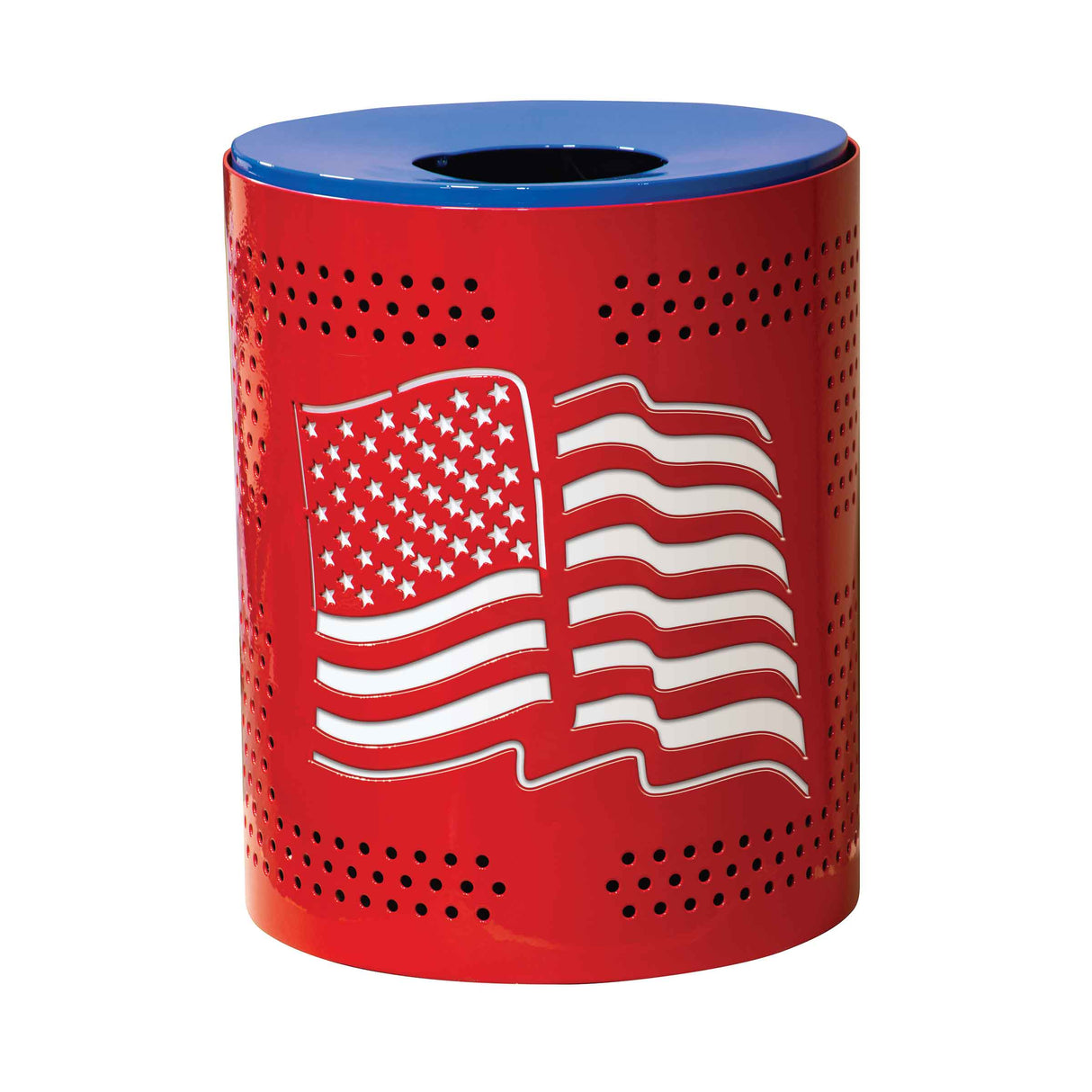 32 Gallon Personalized Multicolor Perforated Receptacle