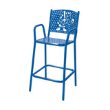 Personalized Perforated Stadium Bar Chair