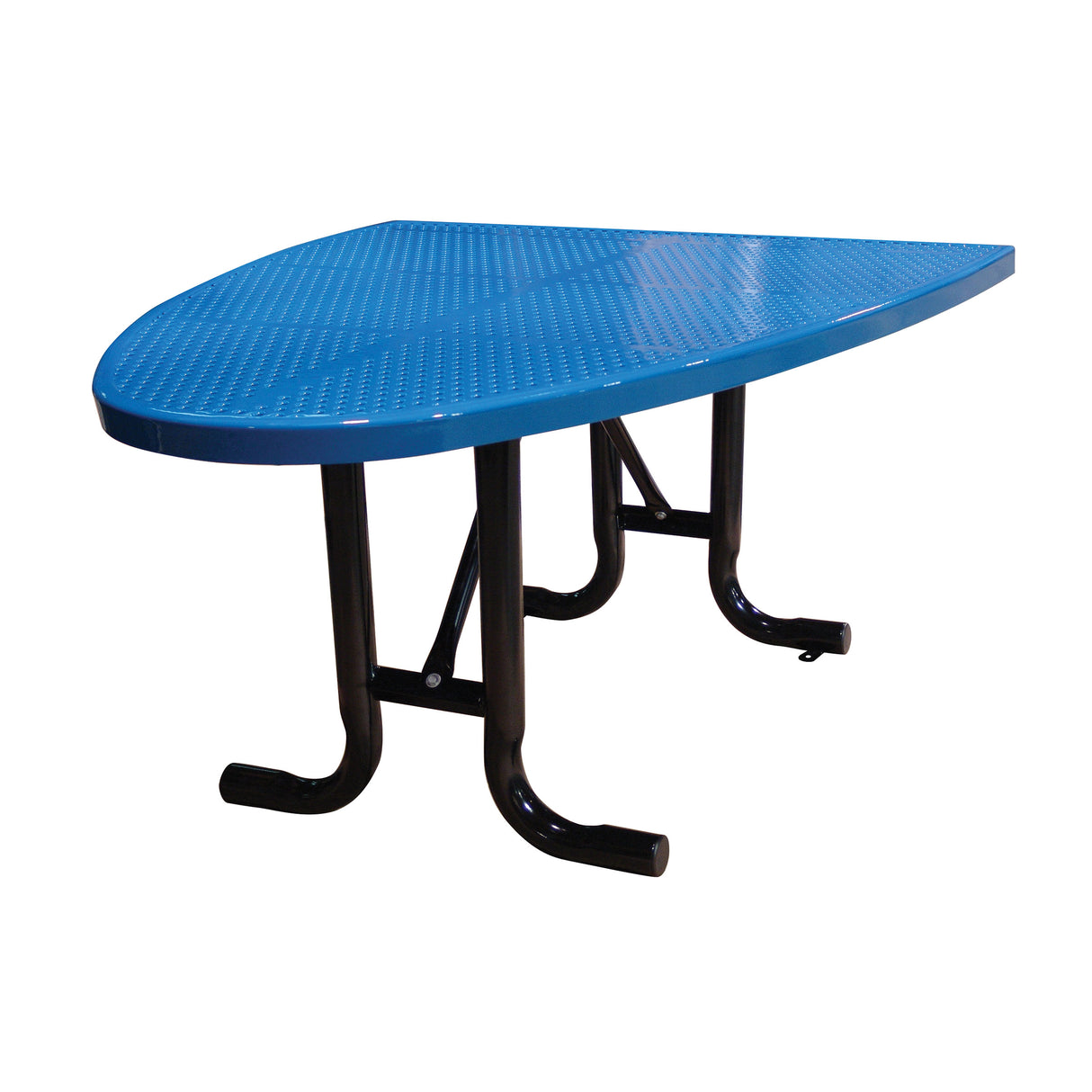 Perforated Semi-Oval Café Table