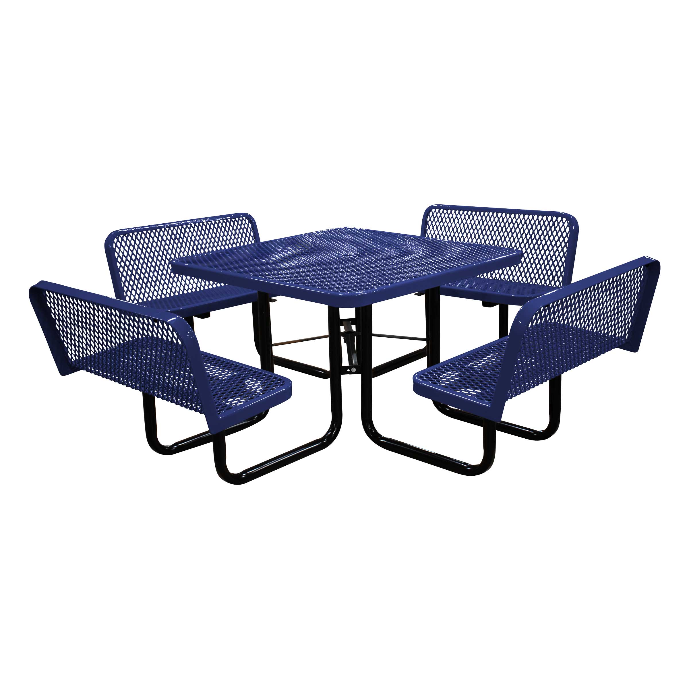 46˝ Square Expanded Table with Bench Seats – LeisureCraft®