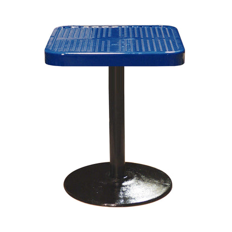 SQ24TAB30 24 inch square pedestal table 30 inches high - navy