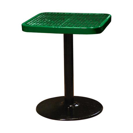 SQ24TABX30 24 inch square pedestal table 30 inches high - green