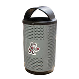 55 Gallon Personalized Full Color Perforated Stadium Receptacle