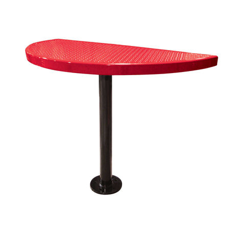 STAB30-PERF perforated semi-circular table 30" high - red