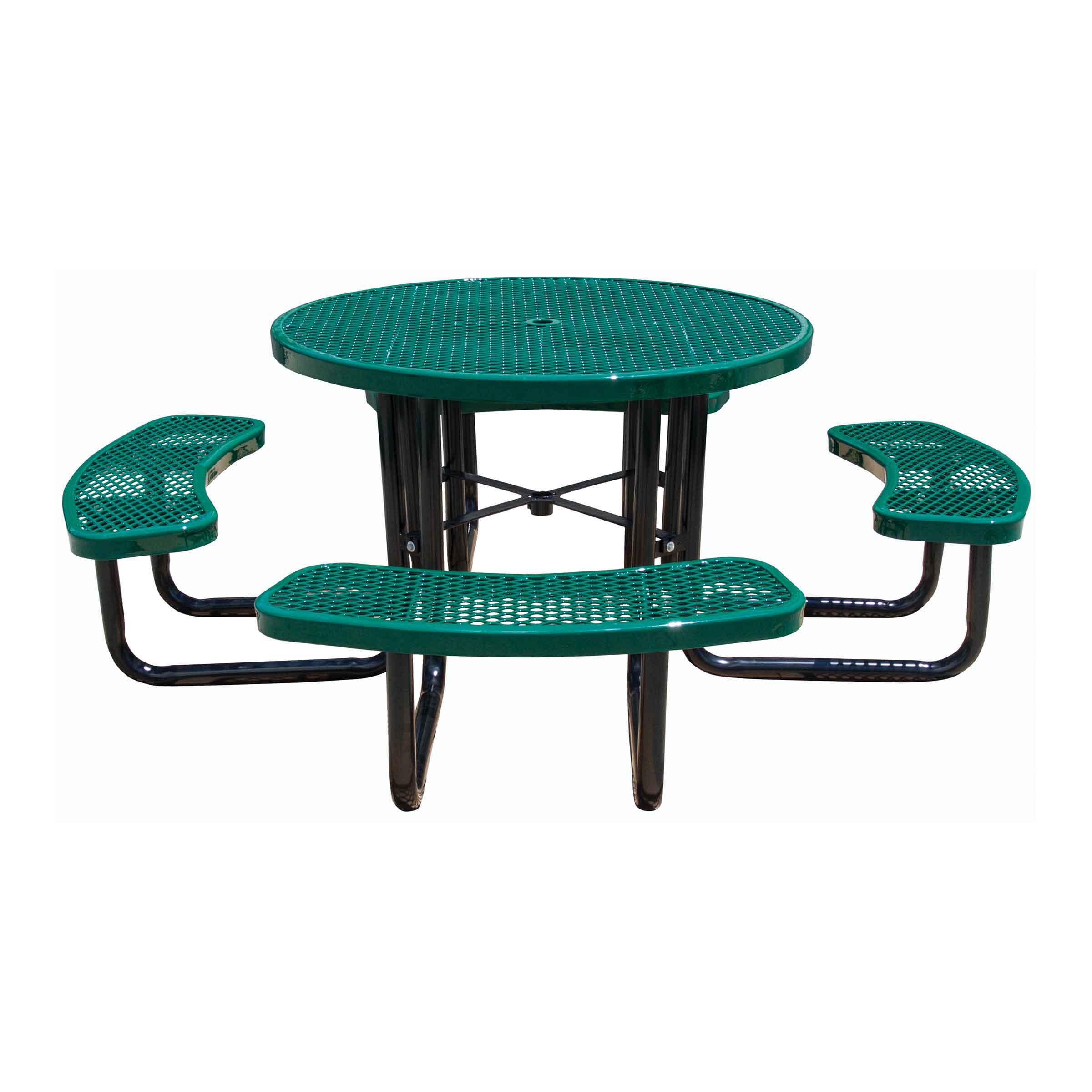 expanded metal table and chairs