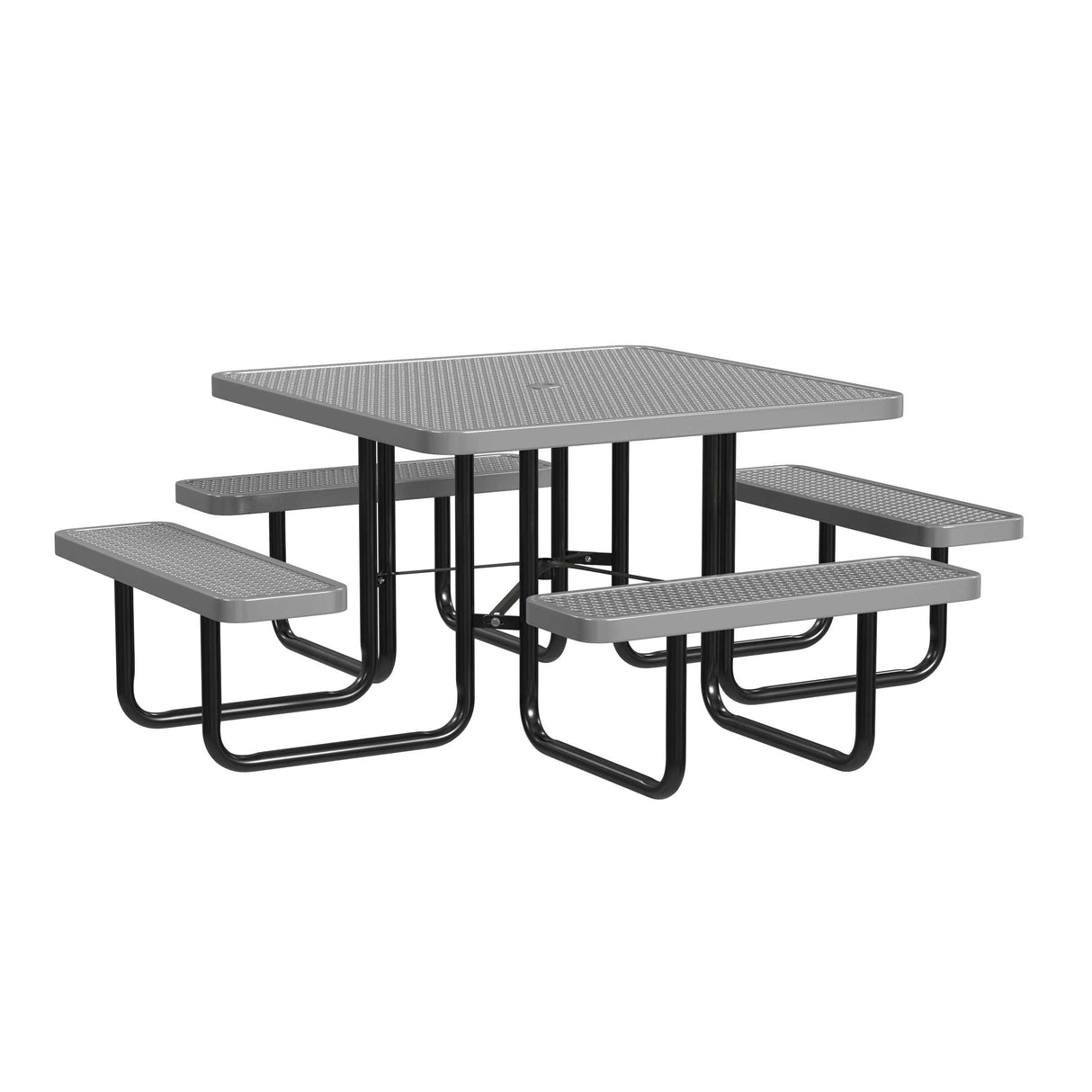 Quick Ship T46SQP 46" Square Expanded Metal Table