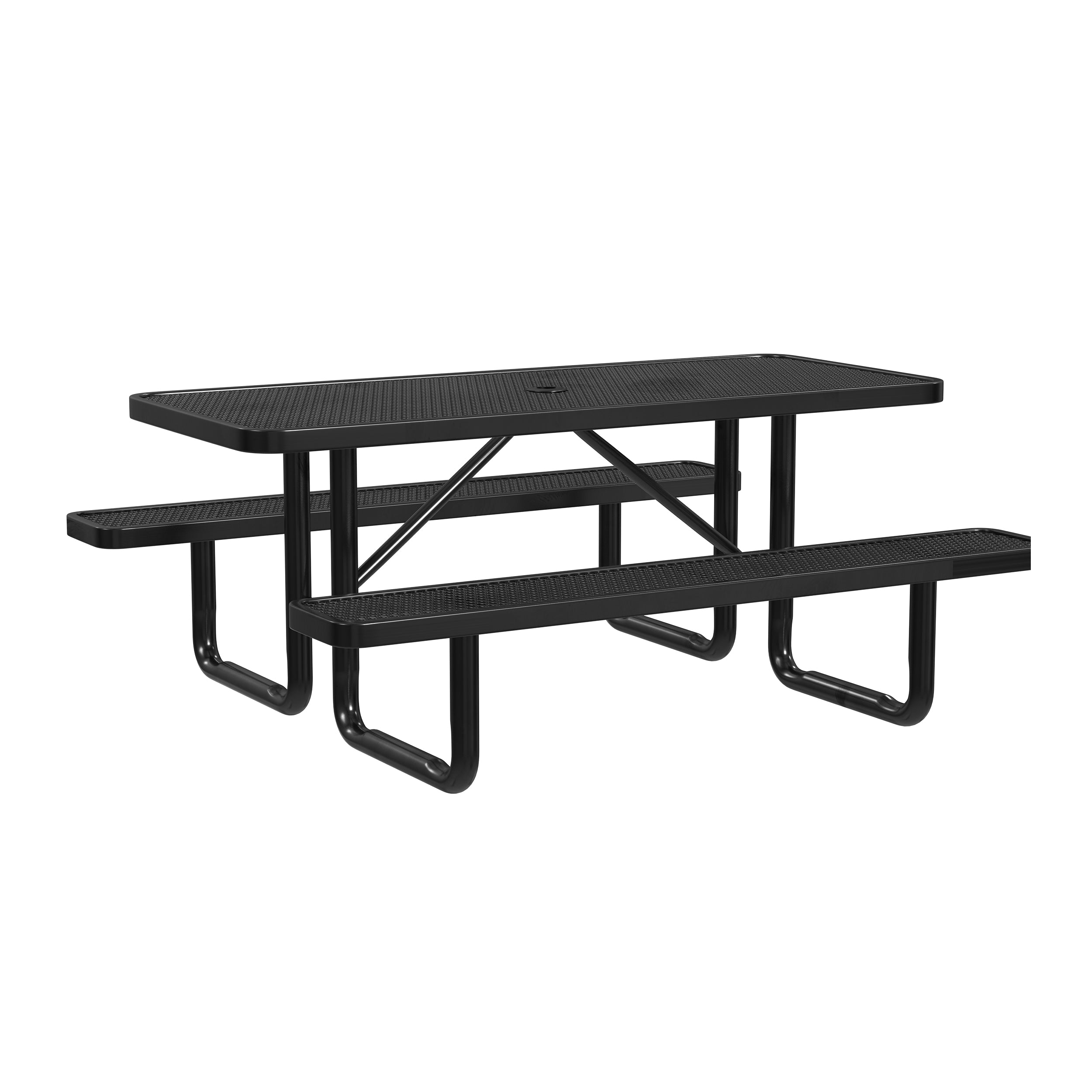 Quick Ship T6XPP 6 Foot Expanded Metal Picnic Table – LeisureCraft