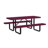 Quick Ship T6XPP 6 Foot Expanded Metal Picnic Table