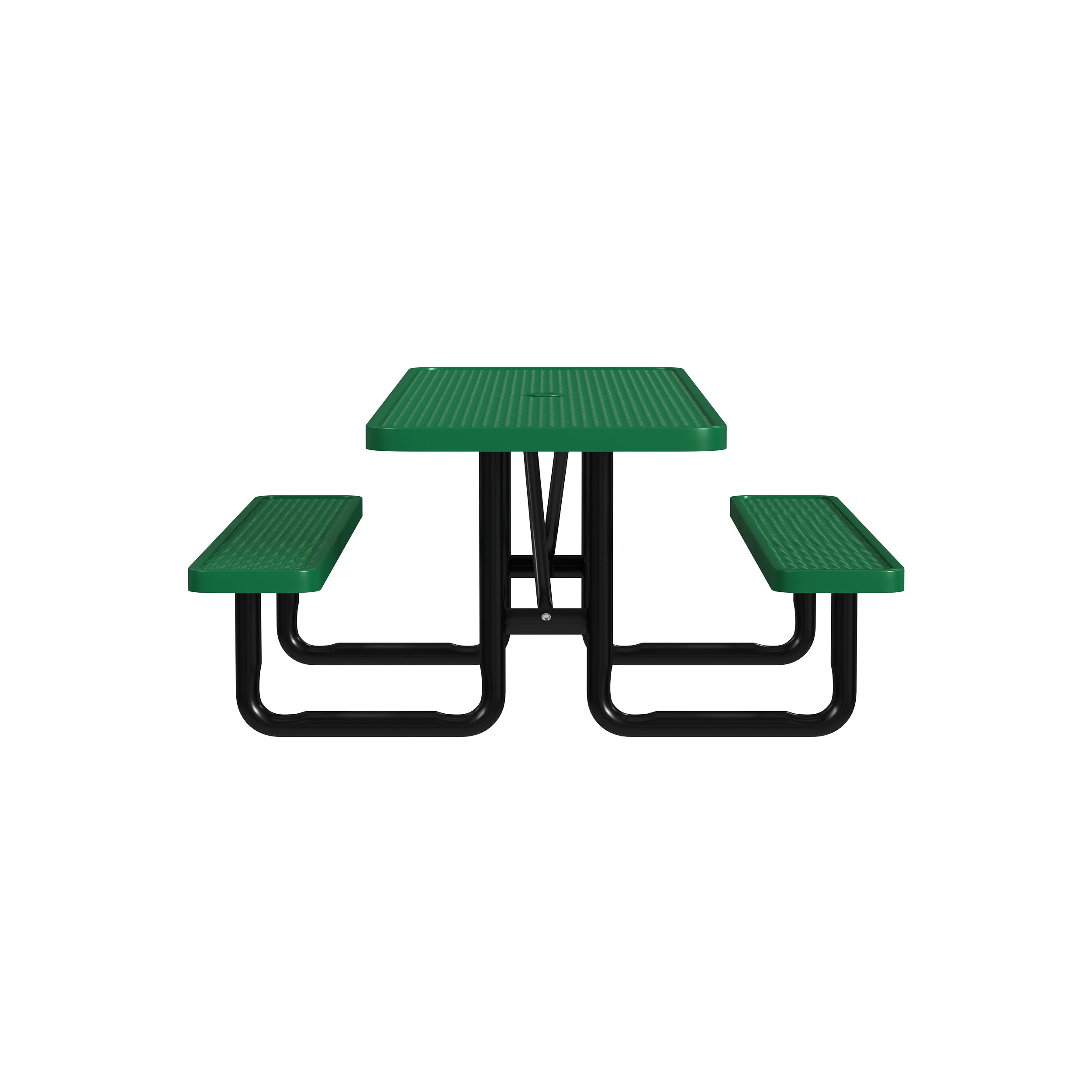 Quick Ship T8XPP-ADA 8 Foot Expanded Metal ADA Picnic Table
