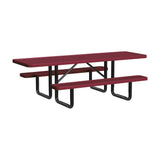 Quick Ship T8XPP-ADA 8 Foot Expanded Metal ADA Picnic Table