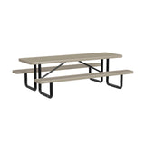 Quick Ship T8XPP 8 Foot Expanded Metal Picnic Table