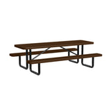 Quick Ship T8XPP 8 Foot Expanded Metal Picnic Table