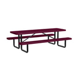 Quick Ship T8XPP 8 Foot Expanded Metal Picnic Table